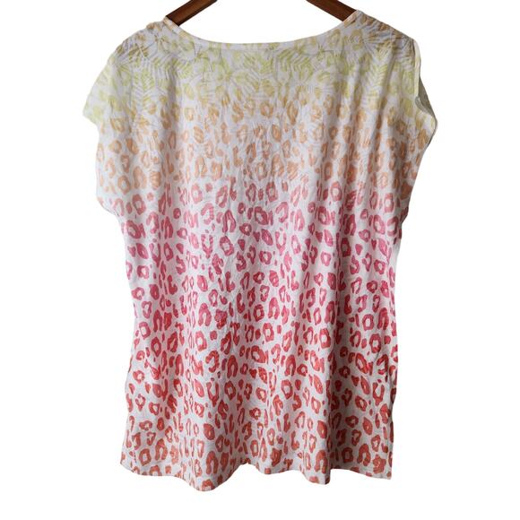 Tribal Jeans Woman's Large Sleeveless Top Animal Print New Without Tags - Picture 2 of 7